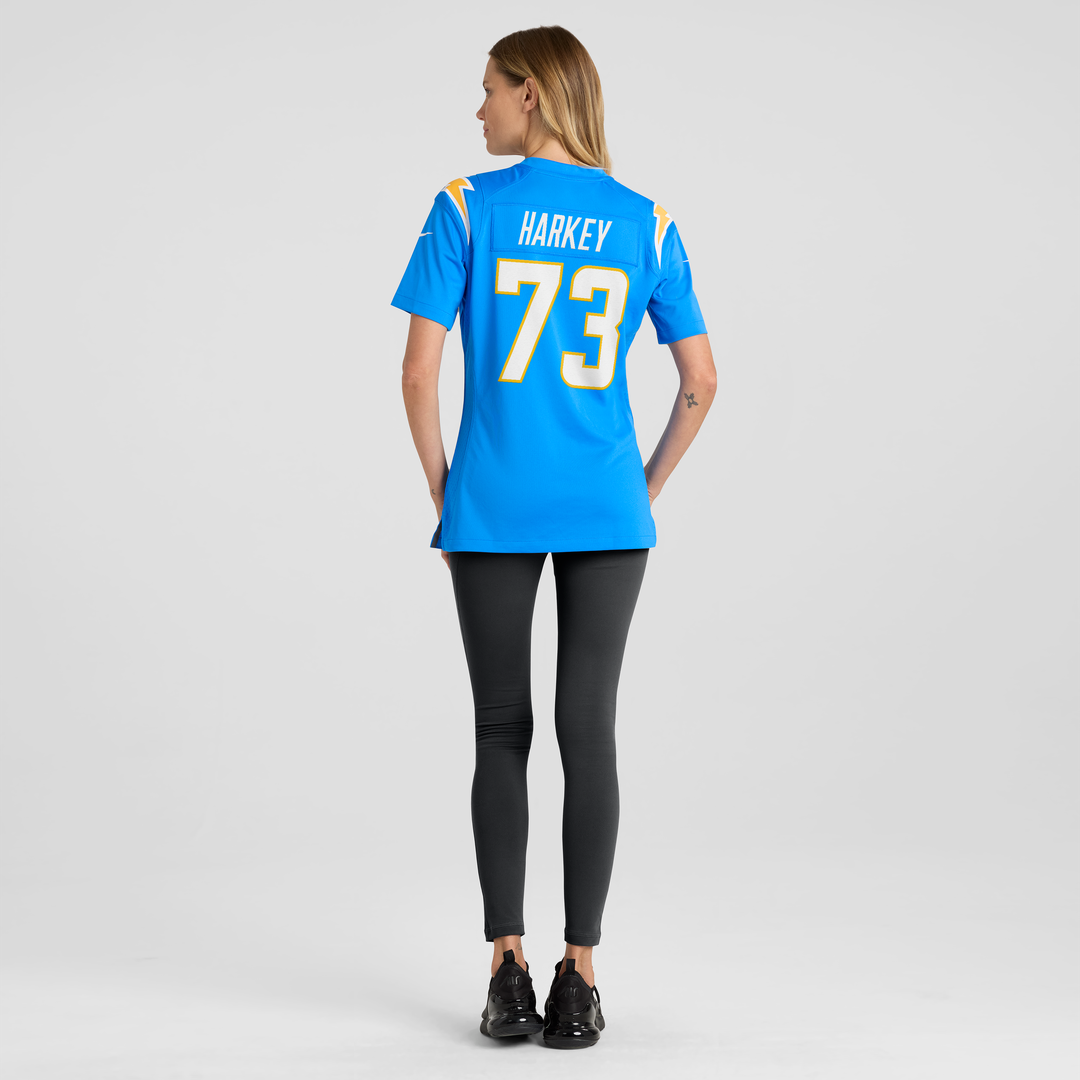 Alex Harkey Los Angeles Chargers Nike Women's Team Game Jersey - Powder Blue Official NFL Team Apparel Football Fan Gear