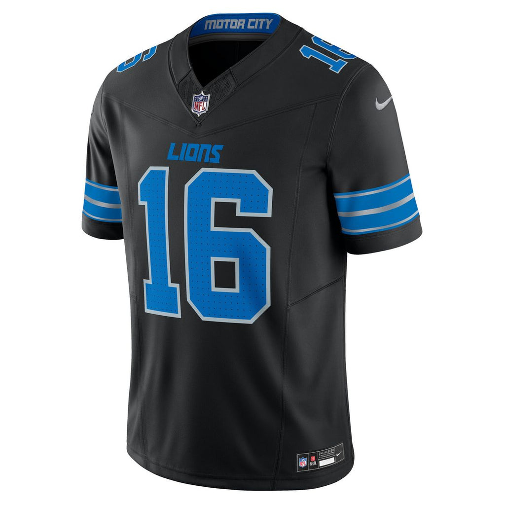 Jared Goff Detroit Lions Nike Vapor F.U.S.E. Limited Jersey - Black Official NFL Team Apparel Football Fan Gear