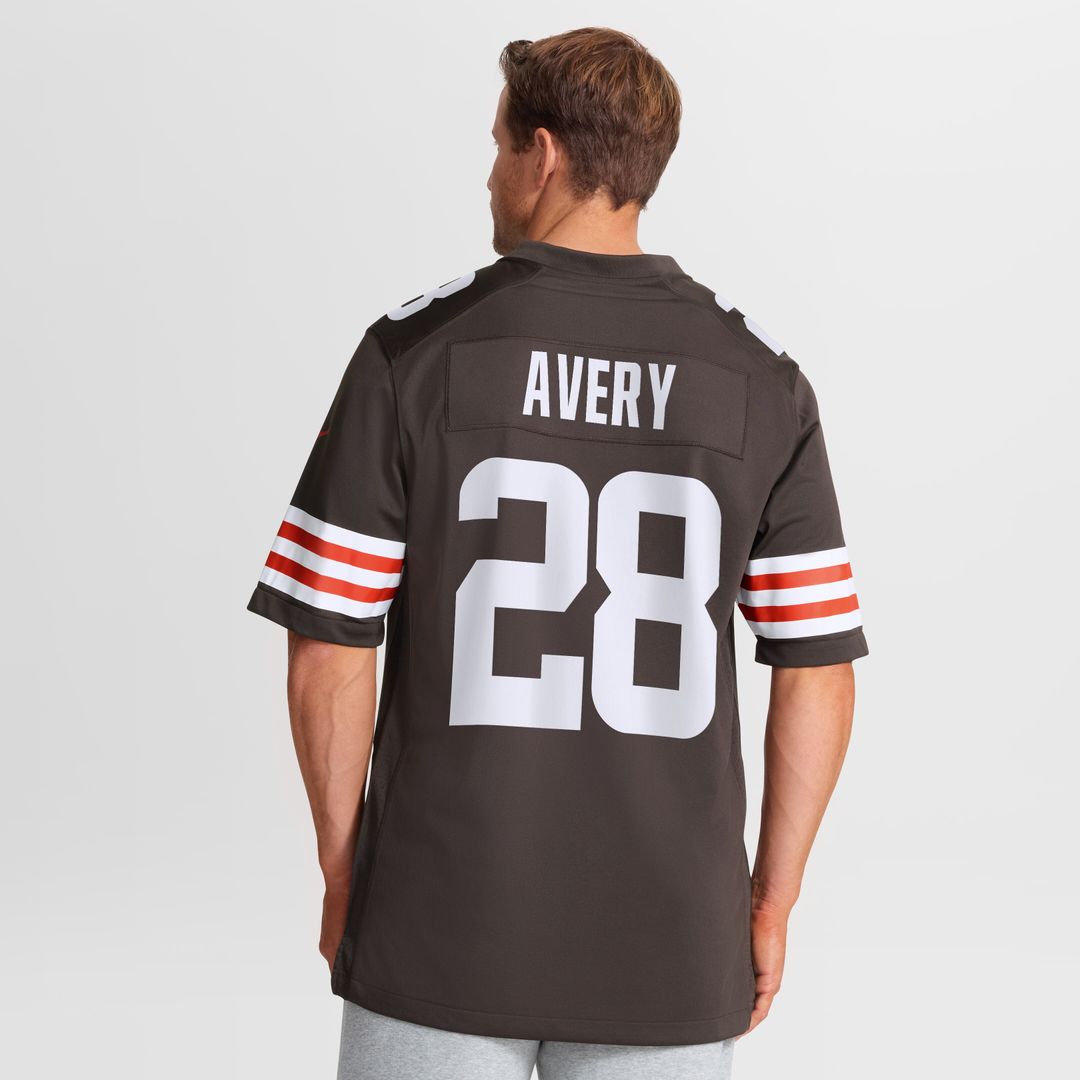 Tre Avery Cleveland Browns Nike Team Game Jersey - Brown Official NFL Team Apparel Football Fan Gear