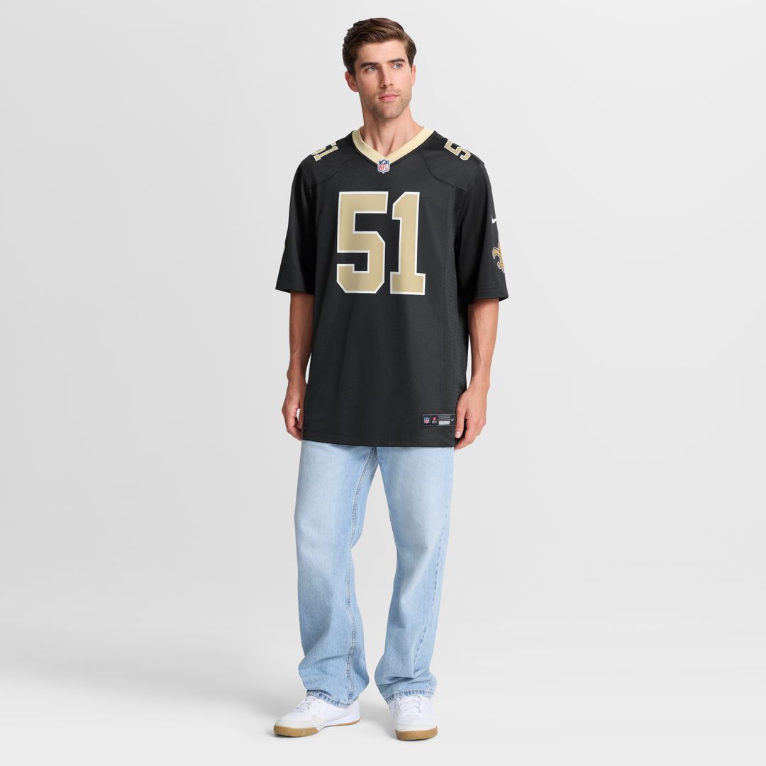 Cesar Ruiz New Orleans Saints Nike Game Jersey - Black Official NFL Team Apparel Football Fan Gear