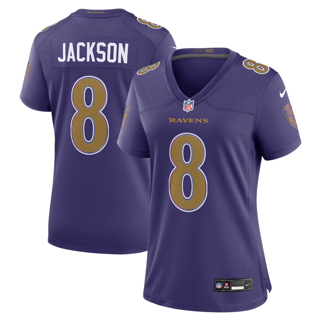 Lamar Jackson Baltimore Ravens Nike Women's Alternate Game Jersey - Purple Official NFL Team Apparel Football Fan Gear