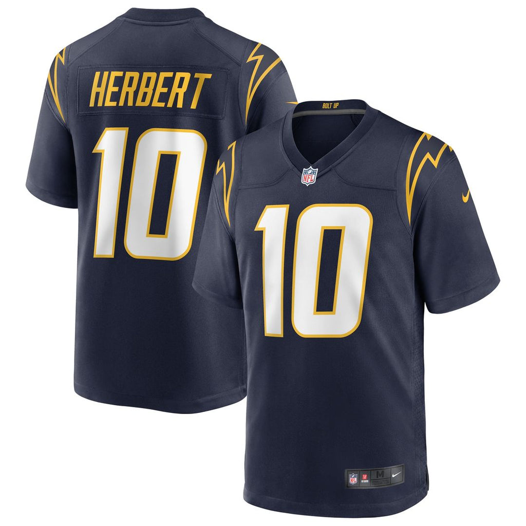 Justin Herbert Los Angeles Chargers Nike Alternate Game Jersey - Navy Official NFL Team Apparel Football Fan Gear