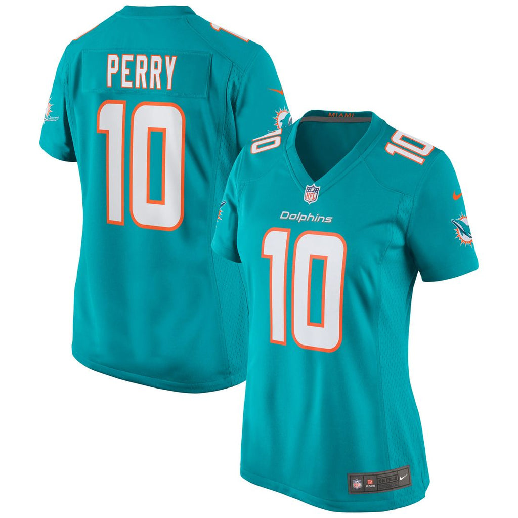 Malcolm Perry Miami Dolphins Nike Women's Game Jersey - Aqua Official NFL Team Apparel Football Fan Gear