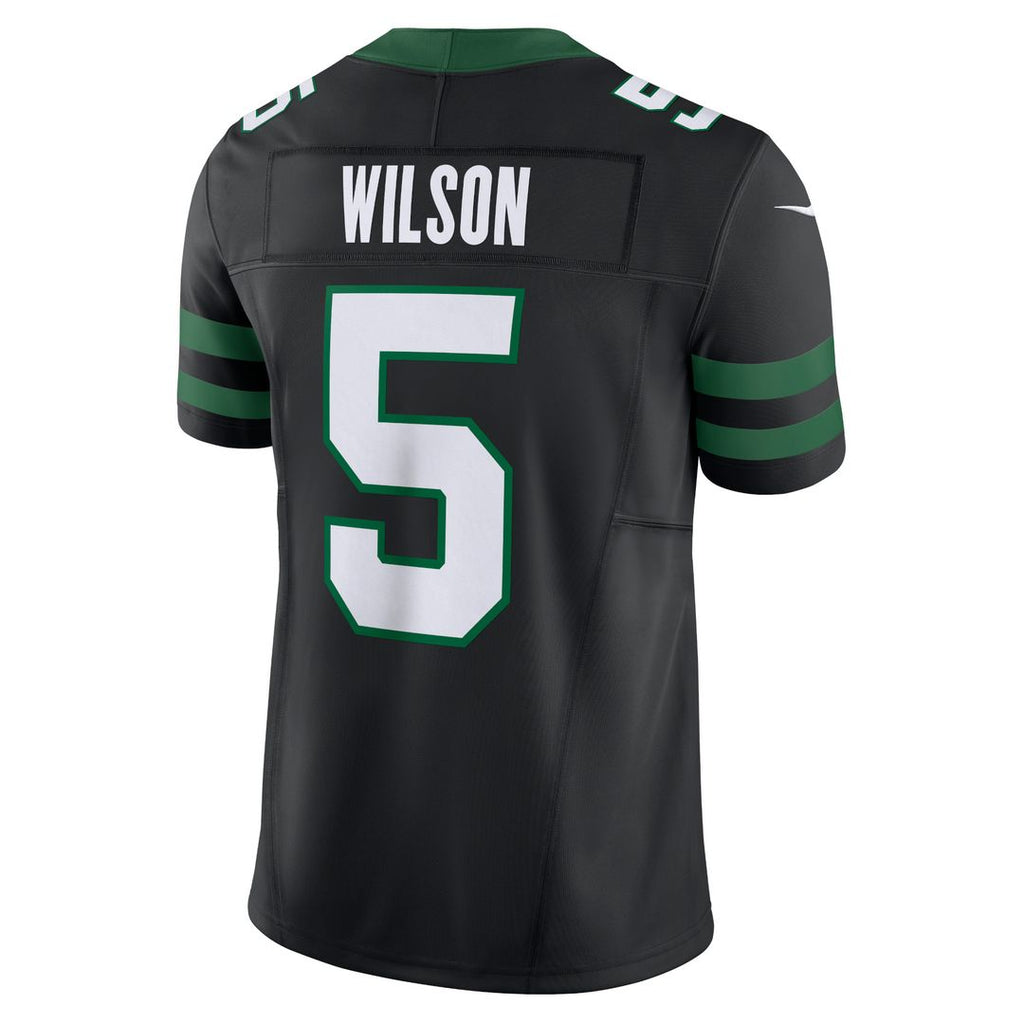 Garrett Wilson New York Jets Nike Alternate Vapor F.U.S.E. Limited Jersey - Legacy Black Official NFL Team Apparel Football Fan Gear