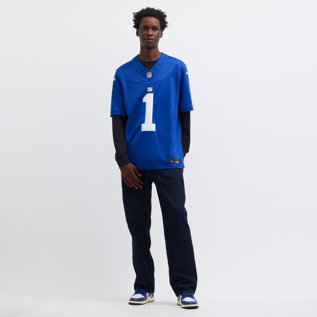Malik Nabers New York Giants Nike Vapor F.U.S.E. Limited Jersey - Royal Official NFL Team Apparel Football Fan Gear