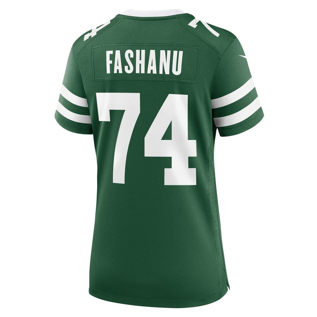 Olu Fashanu New York Jets Nike Women's Game Jersey - Legacy Green Official NFL Team Apparel Football Fan Gear