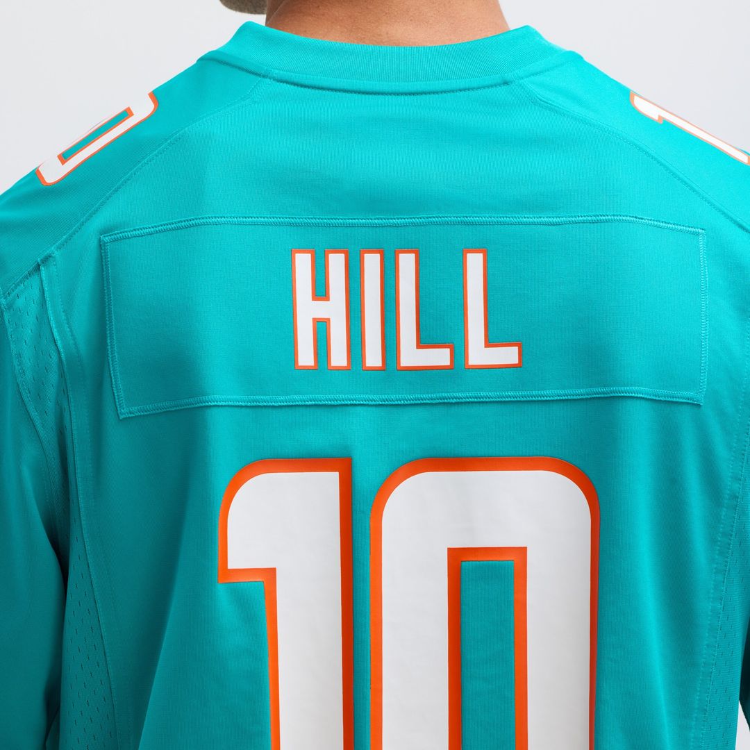 Tyreek Hill Miami Dolphins Nike Game Jersey - Aqua Official NFL Team Apparel Football Fan Gear