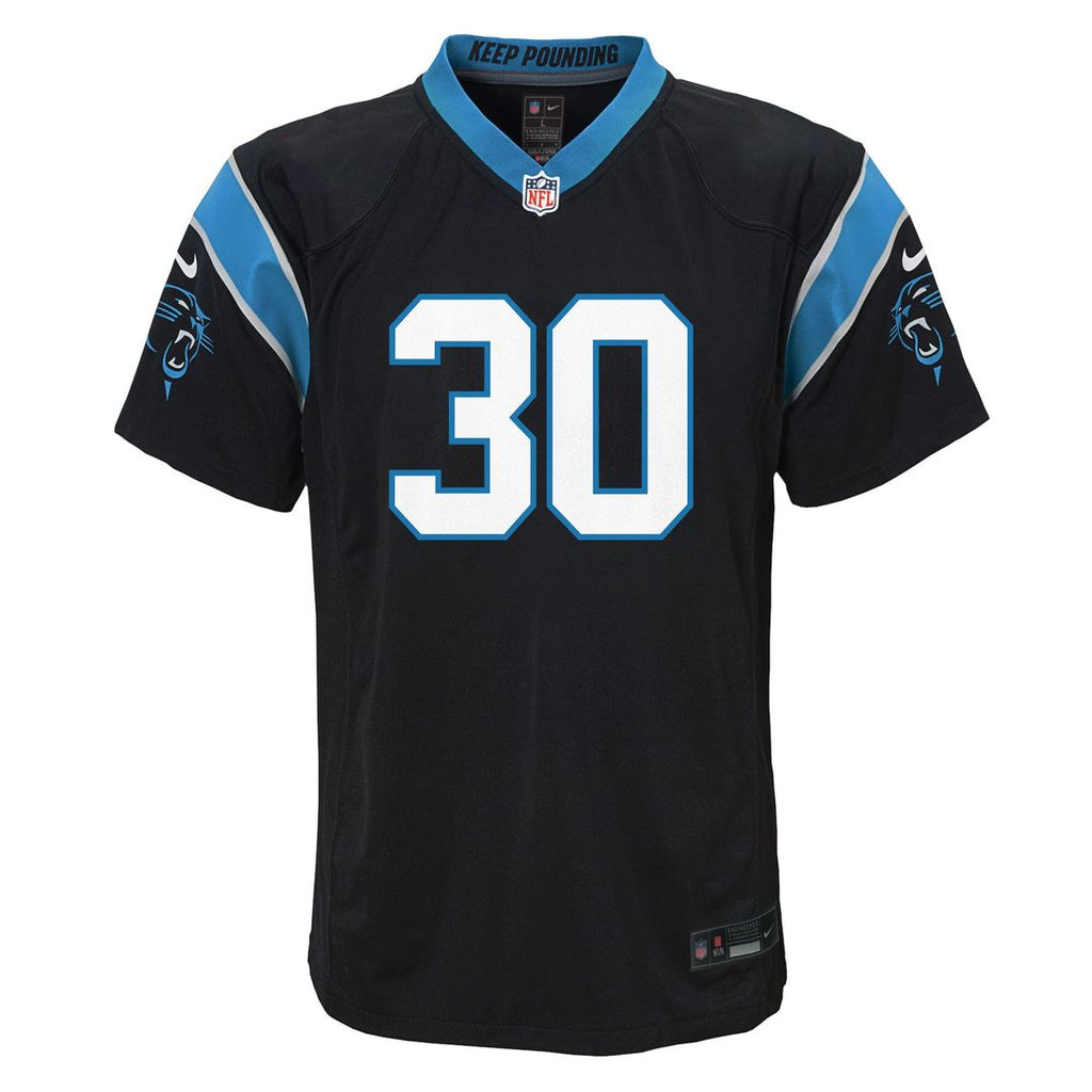 Chuba Hubbard Carolina Panthers Nike Youth Team Game Jersey - Black Official NFL Team Apparel Football Fan Gear