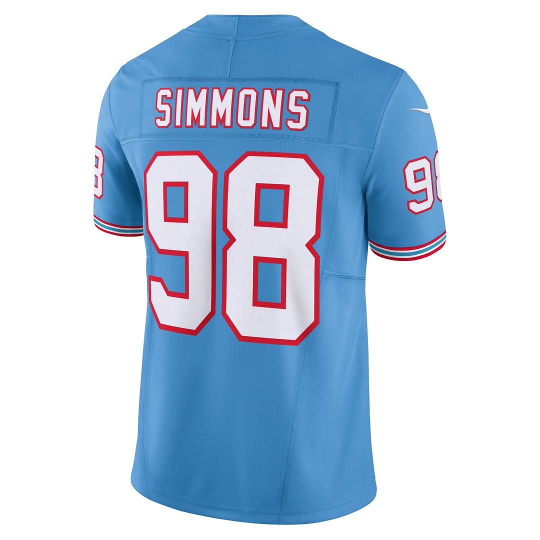 Jeffery Simmons Tennessee Titans Nike Vapor F.U.S.E. Limited Jersey - Light Blue Official NFL Team Apparel Football Fan Gear