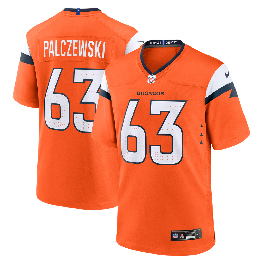 Alex Palczewski Denver Broncos Nike Team Game Jersey - Orange Official NFL Team Apparel Football Fan Gear
