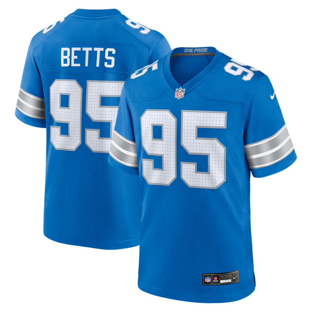 Mathieu Betts Detroit Lions Nike Game Jersey - Blue Official NFL Team Apparel Football Fan Gear