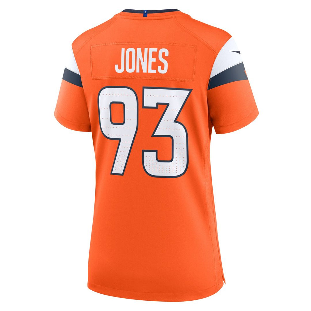 D.J. Jones Denver Broncos Nike Women's Team Game Jersey - Orange Official NFL Team Apparel Football Fan Gear