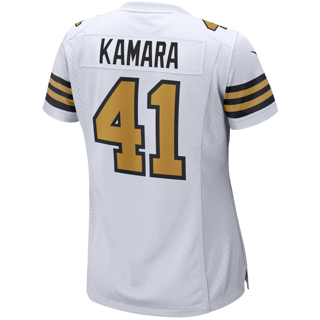 Alvin Kamara New Orleans Saints Nike Women's Alternate Game Player Jersey - White Official NFL Team Apparel Football Fan Gear