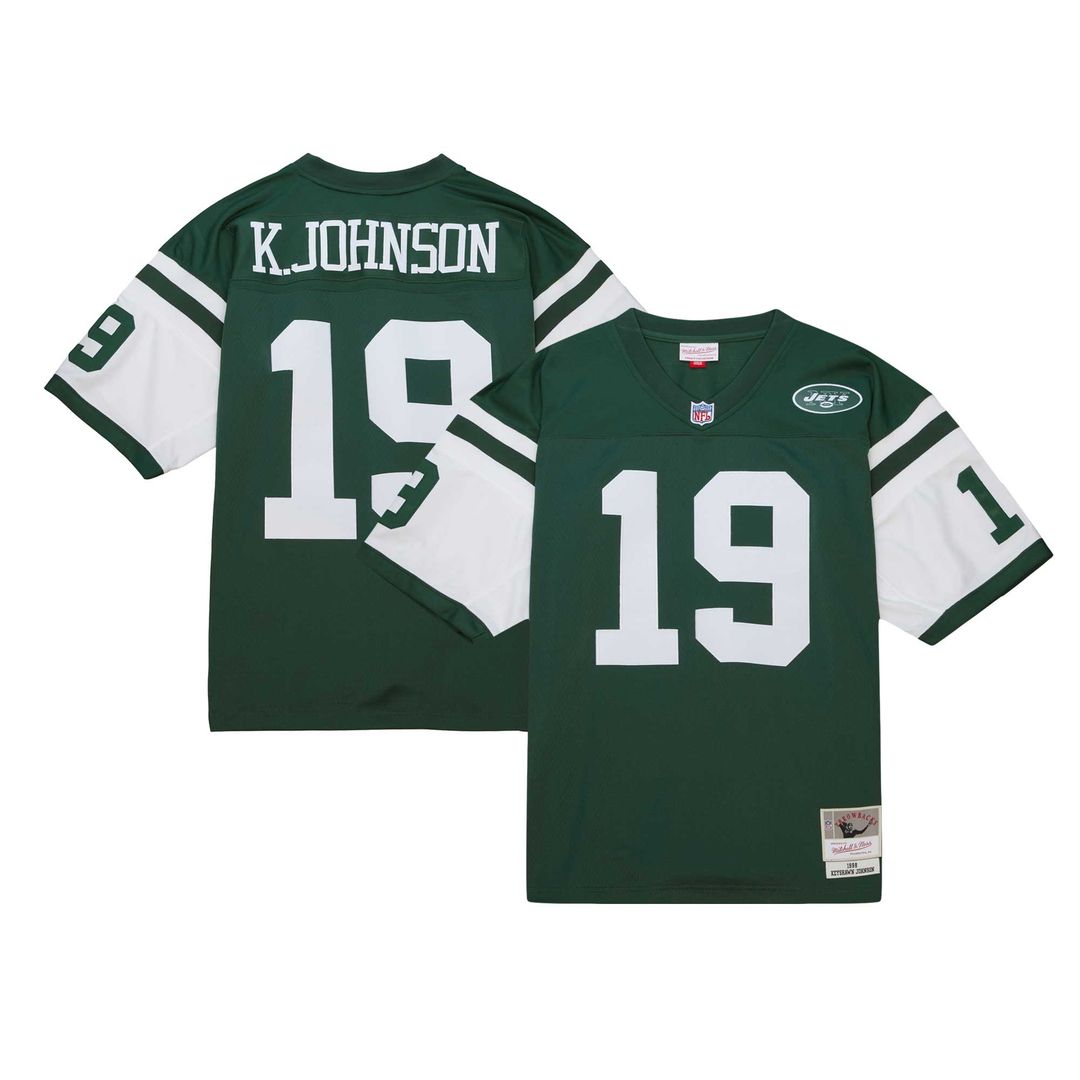 Keyshawn Johnson New York Jets Mitchell & Ness Legacy Replica Jersey - Kelly Green Official NFL Team Apparel Football Fan Gear