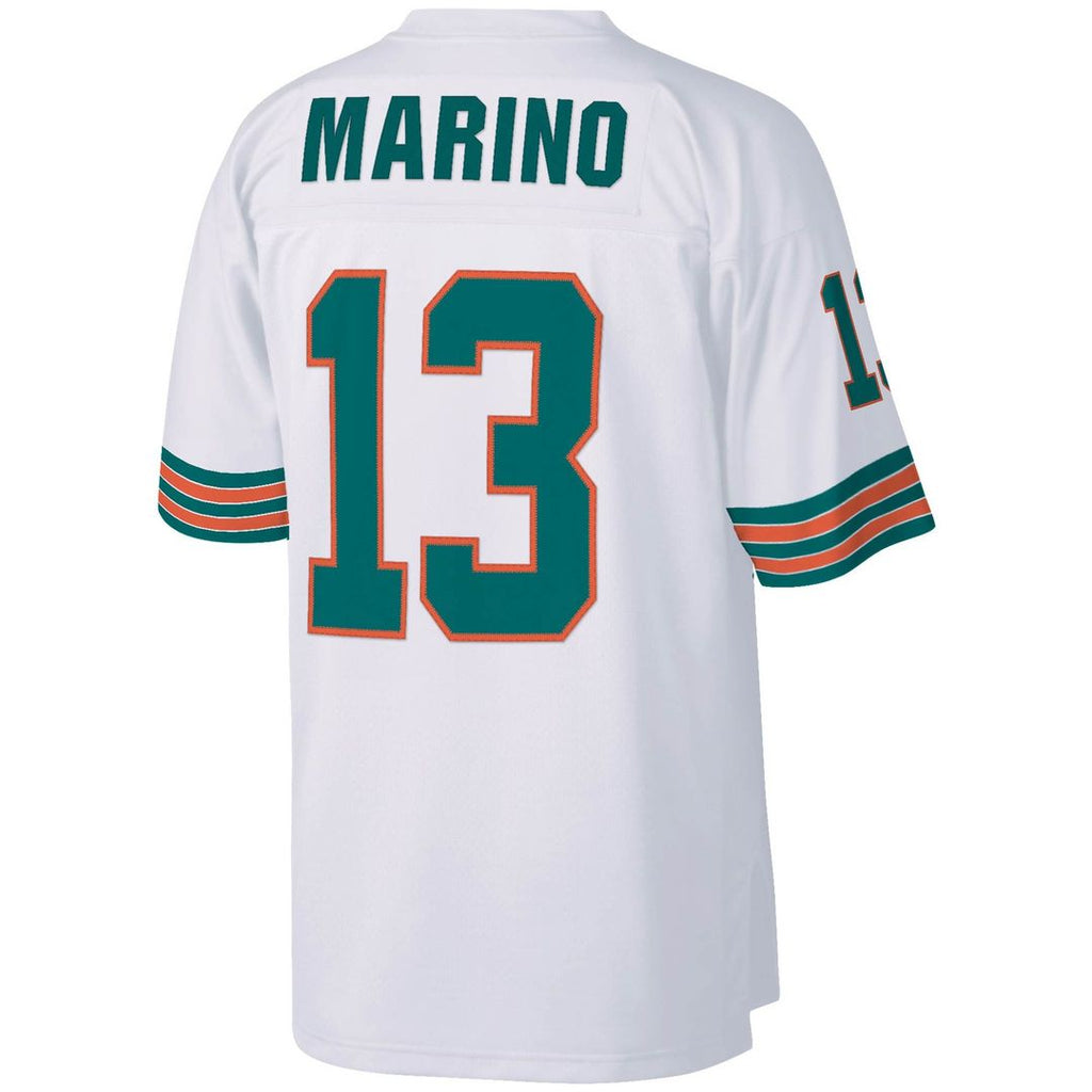 Dan Marino Miami Dolphins Mitchell & Ness Big & Tall 1984 Retired Player Replica Jersey - White Official NFL Team Apparel Football Fan Gear