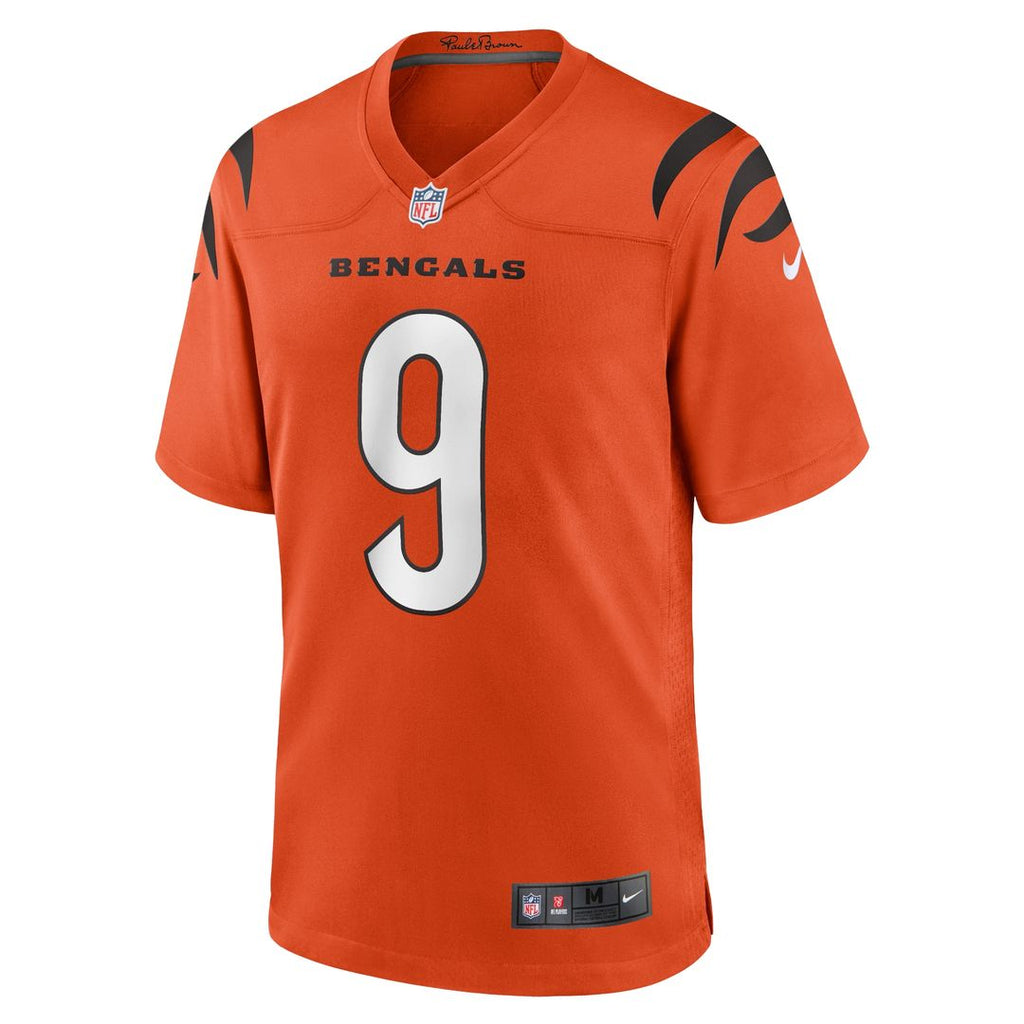 Joe Burrow Cincinnati Bengals Nike Alternate Game Jersey - Orange Official NFL Team Apparel Football Fan Gear