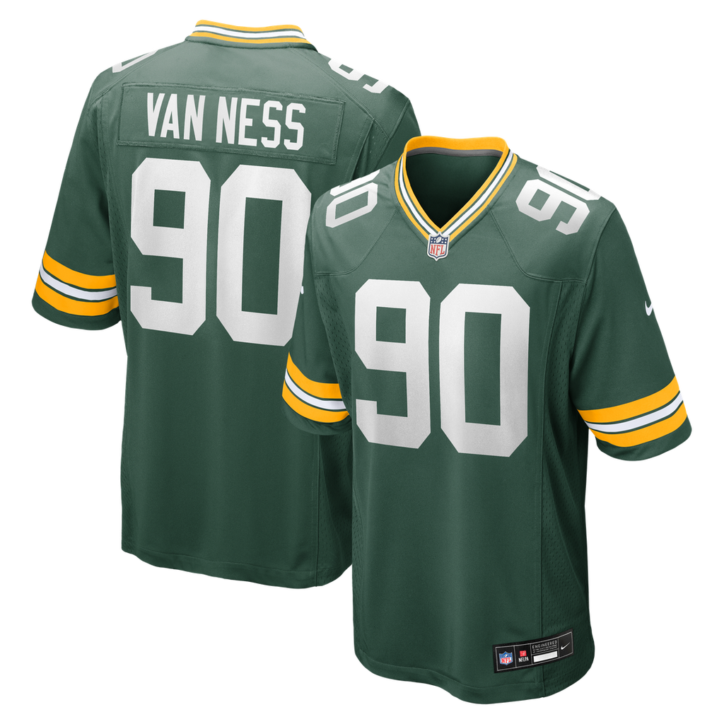 Lukas Van Ness Green Bay Packers Nike Game Jersey - Green Official NFL Team Apparel Football Fan Gear