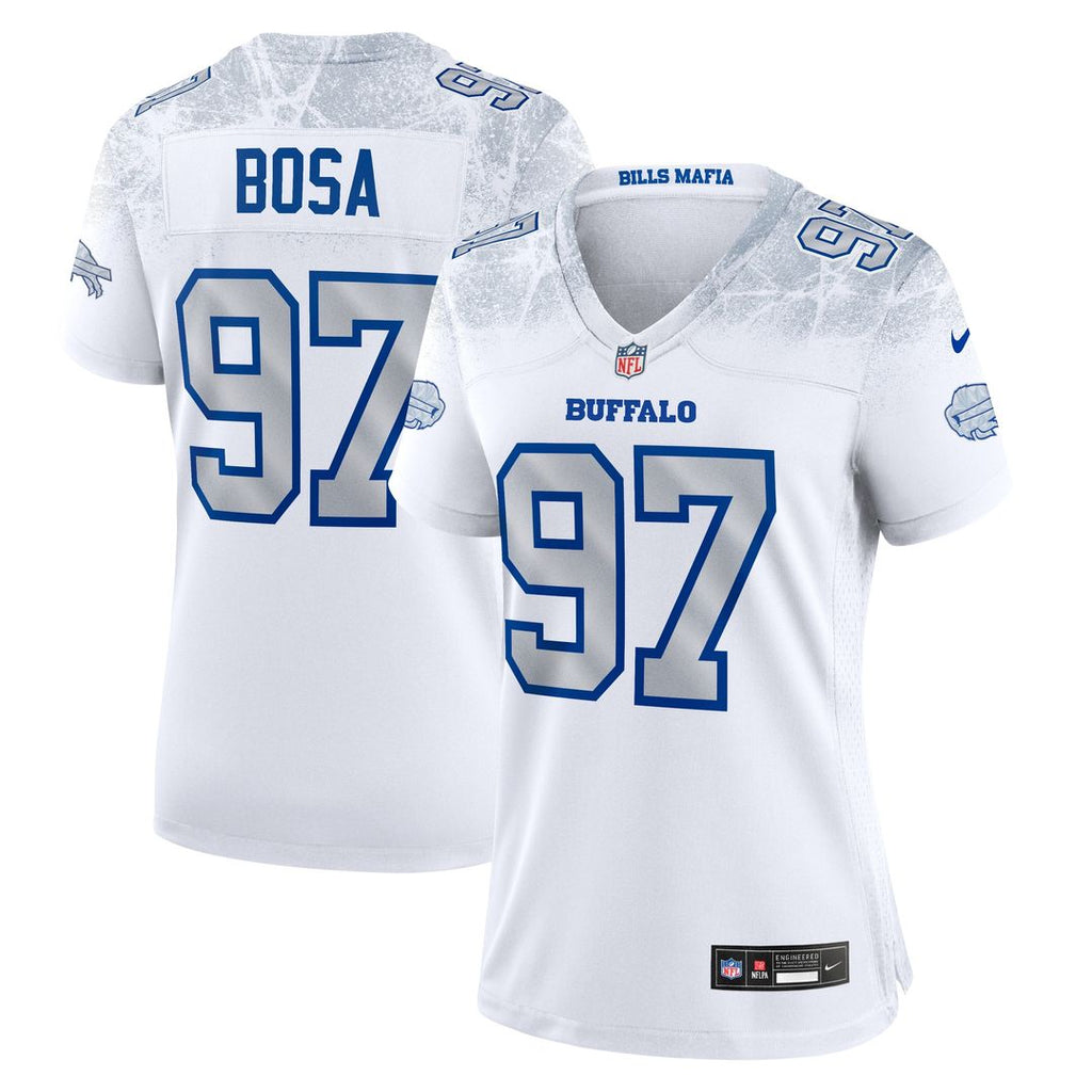 Joey Bosa Buffalo Bills Nike Women's 2025 Rivalries Collection Game Jersey - White Official NFL Team Apparel Football Fan Gear
