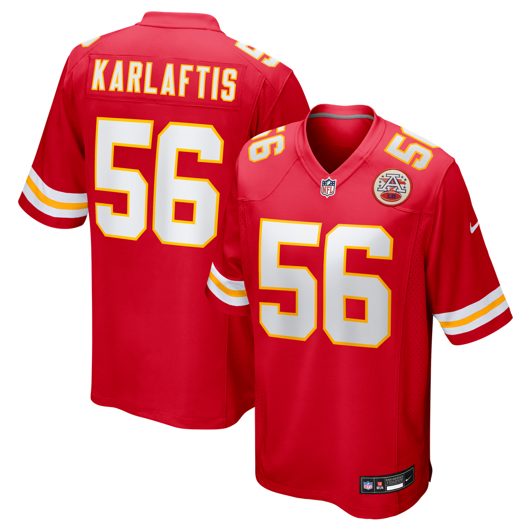 George Karlaftis Kansas City Chiefs Nike Player Game Jersey - Red Official NFL Team Apparel Football Fan Gear