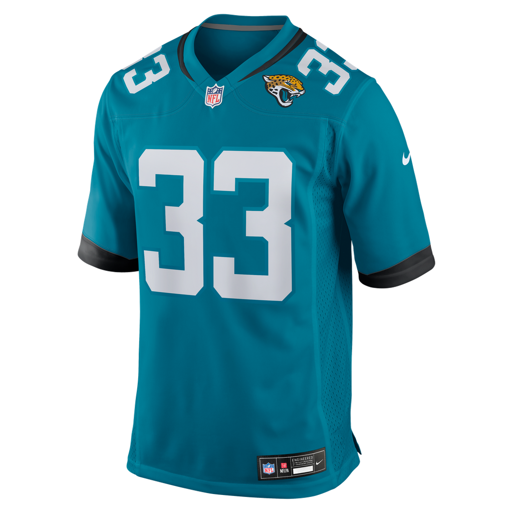 Bhayshul Tuten Jacksonville Jaguars Nike Team Game Jersey - Teal Official NFL Team Apparel Football Fan Gear