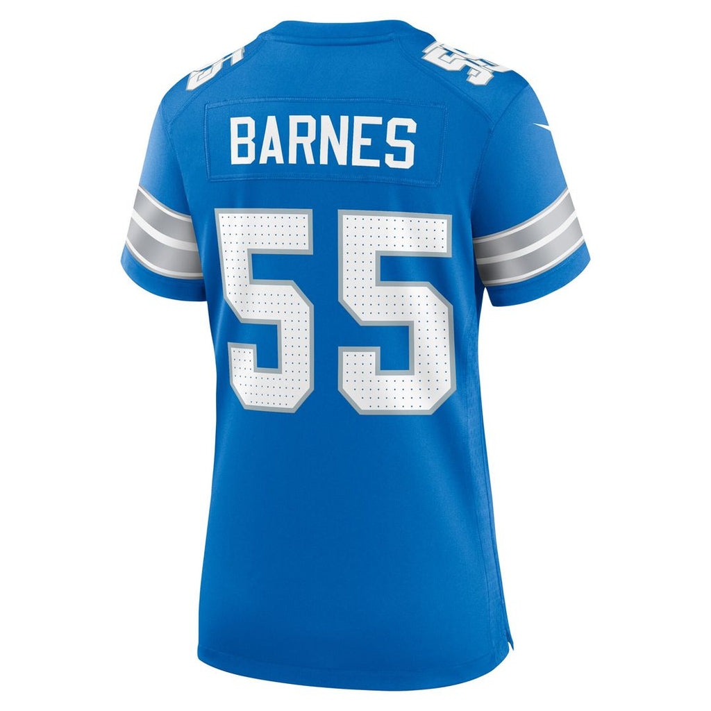Derrick Barnes Detroit Lions Nike Women's Team Game Jersey - Blue Official NFL Team Apparel Football Fan Gear