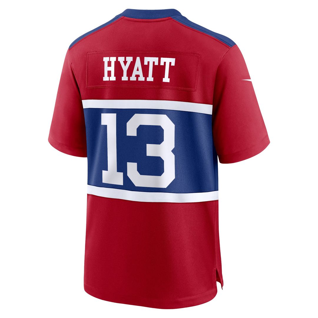 Jalin Hyatt New York Giants Nike Youth Game Jersey - Red Official NFL Team Apparel Football Fan Gear