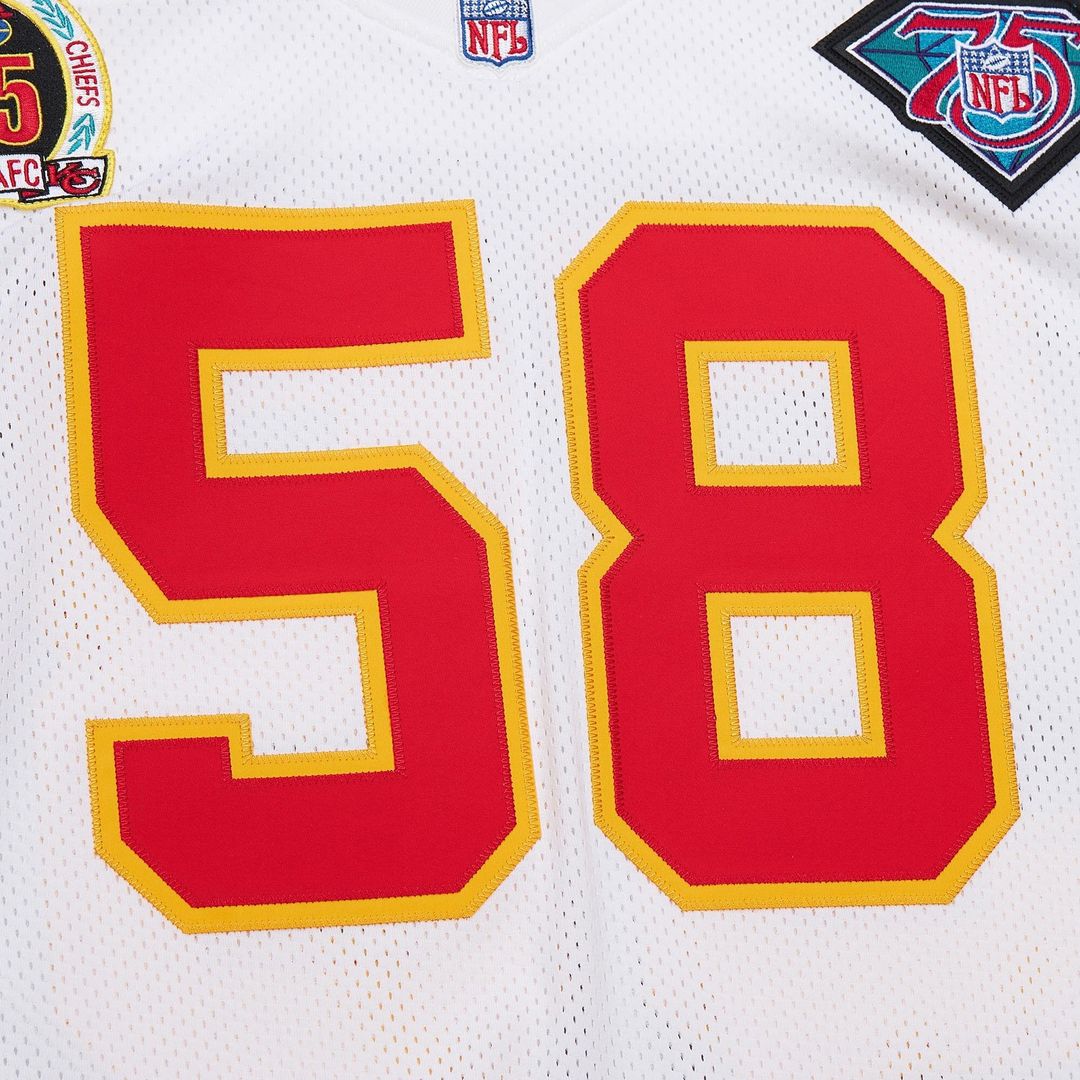 Derrick Thomas Kansas City Chiefs 1994 Mitchell & Ness Authentic Throwback Retired Player Jersey - White Official NFL Team Apparel Football Fan Gear