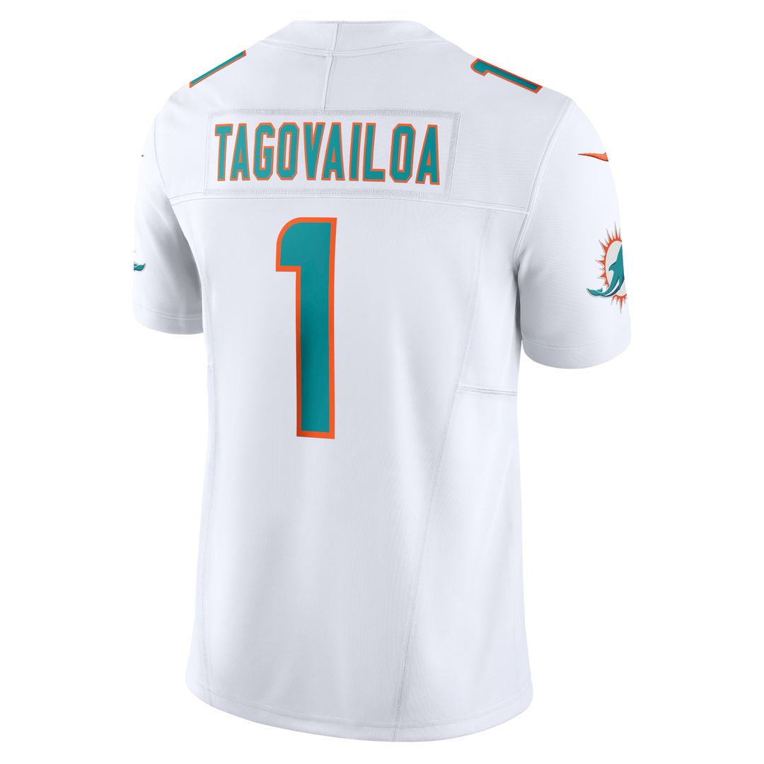 Tua Tagovailoa Miami Dolphins Nike Vapor F.U.S.E. Limited Jersey - White Official NFL Team Apparel Football Fan Gear