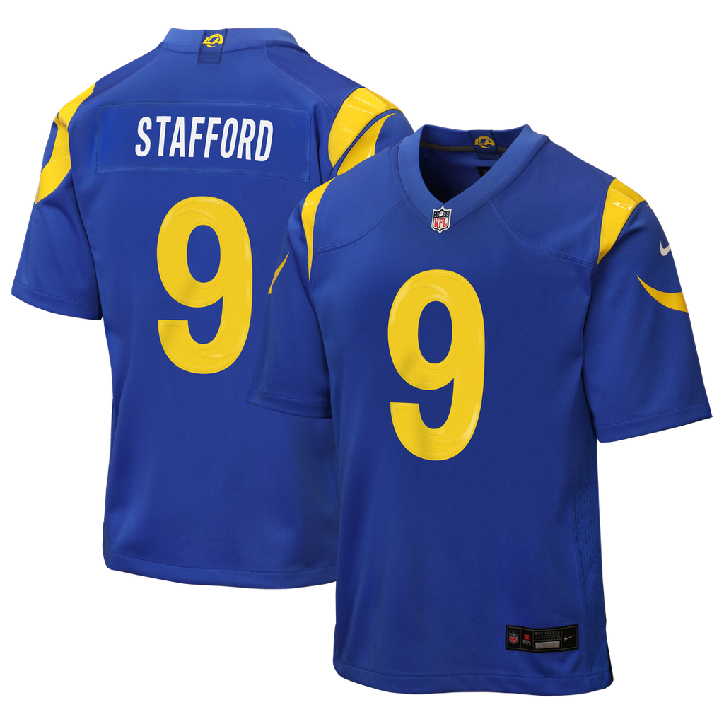 Matthew Stafford Los Angeles Rams Nike Youth Team Game Jersey - Royal Official NFL Team Apparel Football Fan Gear