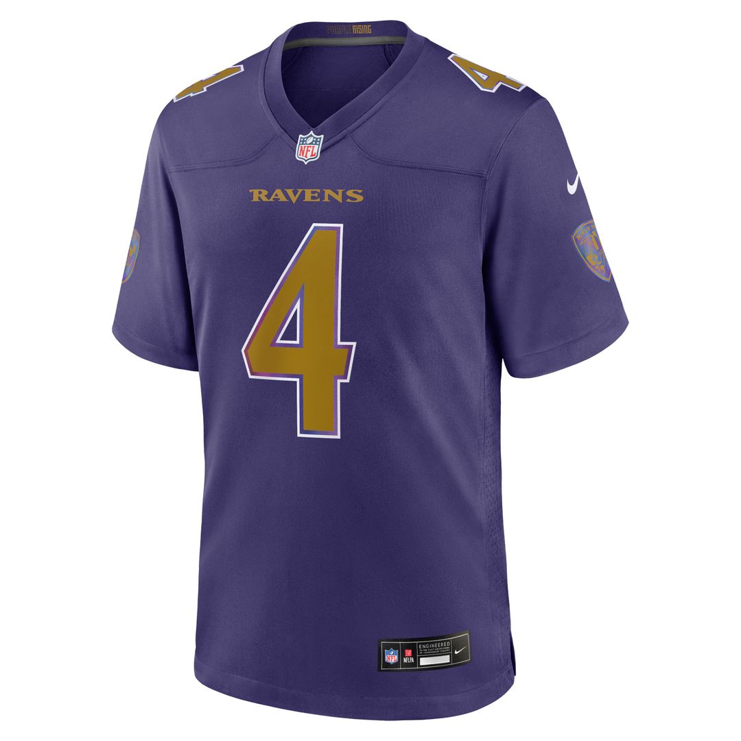 Zay Flowers Baltimore Ravens Nike Alternate Game Jersey - Purple Official NFL Team Apparel Football Fan Gear