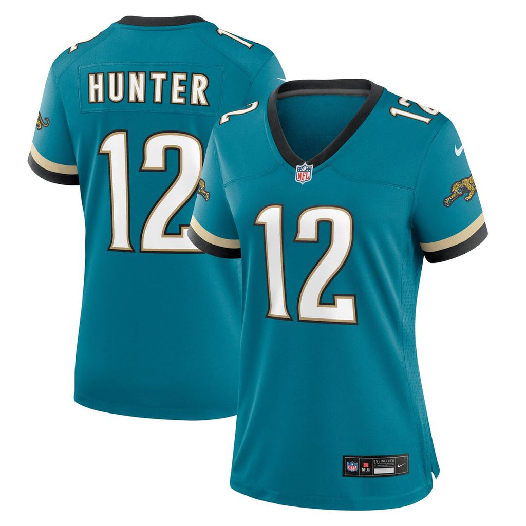 Travis Hunter Jacksonville Jaguars Nike Women's Alternate 2 Prowler Throwback Game Jersey - Teal Official NFL Team Apparel Football Fan Gear