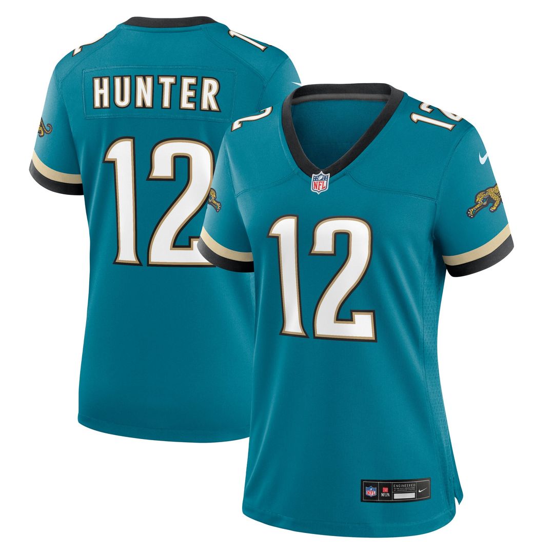 Travis Hunter Jacksonville Jaguars Nike Women's Alternate 2 Prowler Throwback Game Jersey - Teal Official NFL Team Apparel Football Fan Gear