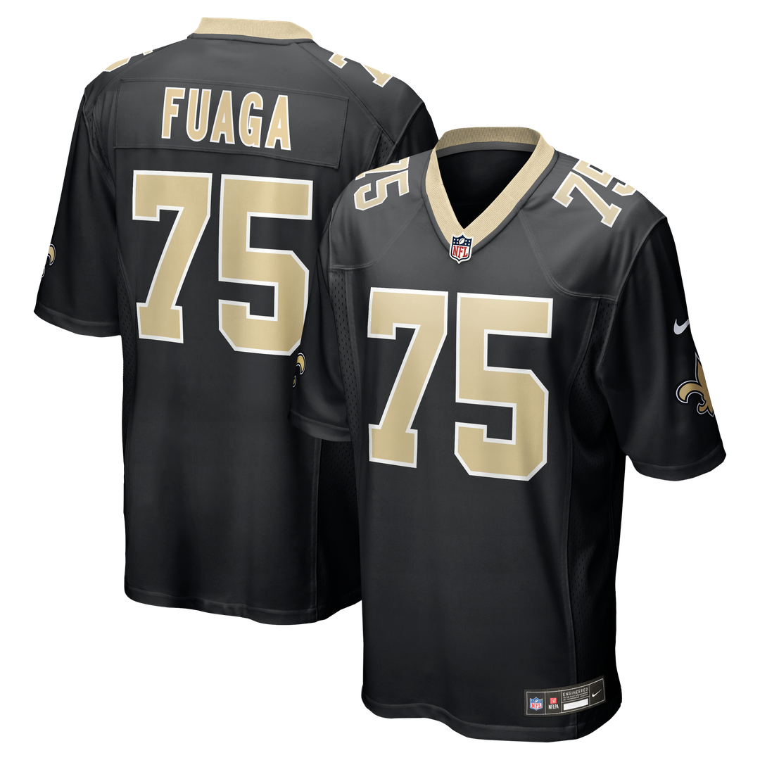 Taliese Fuaga New Orleans Saints Nike Player Game Jersey - Black Official NFL Team Apparel Football Fan Gear
