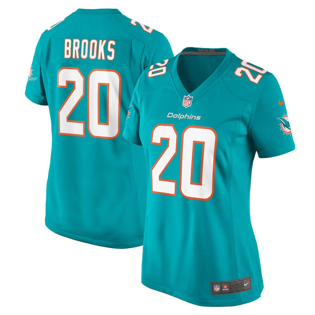 Jordyn Brooks Miami Dolphins Nike Women's Game Jersey - Aqua Official NFL Team Apparel Football Fan Gear