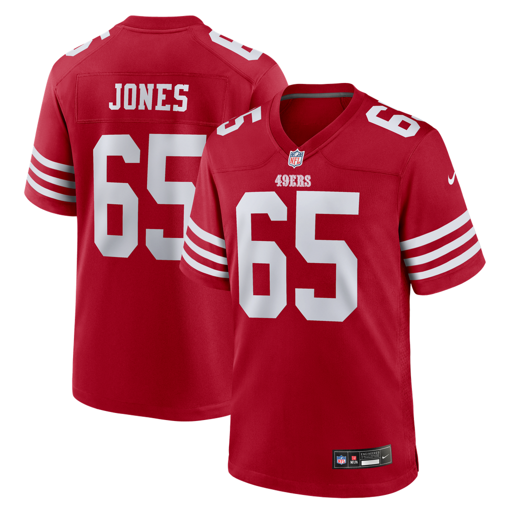 Robert Jones San Francisco 49ers Nike Team Game Jersey - Scarlet Official NFL Team Apparel Football Fan Gear