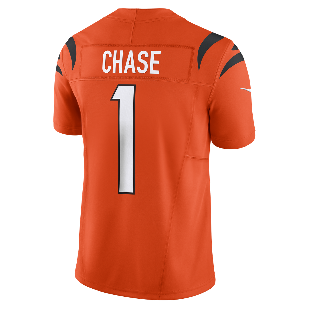 Ja'Marr Chase Cincinnati Bengals Nike Vapor F.U.S.E. Limited Jersey - Orange Official NFL Team Apparel Football Fan Gear