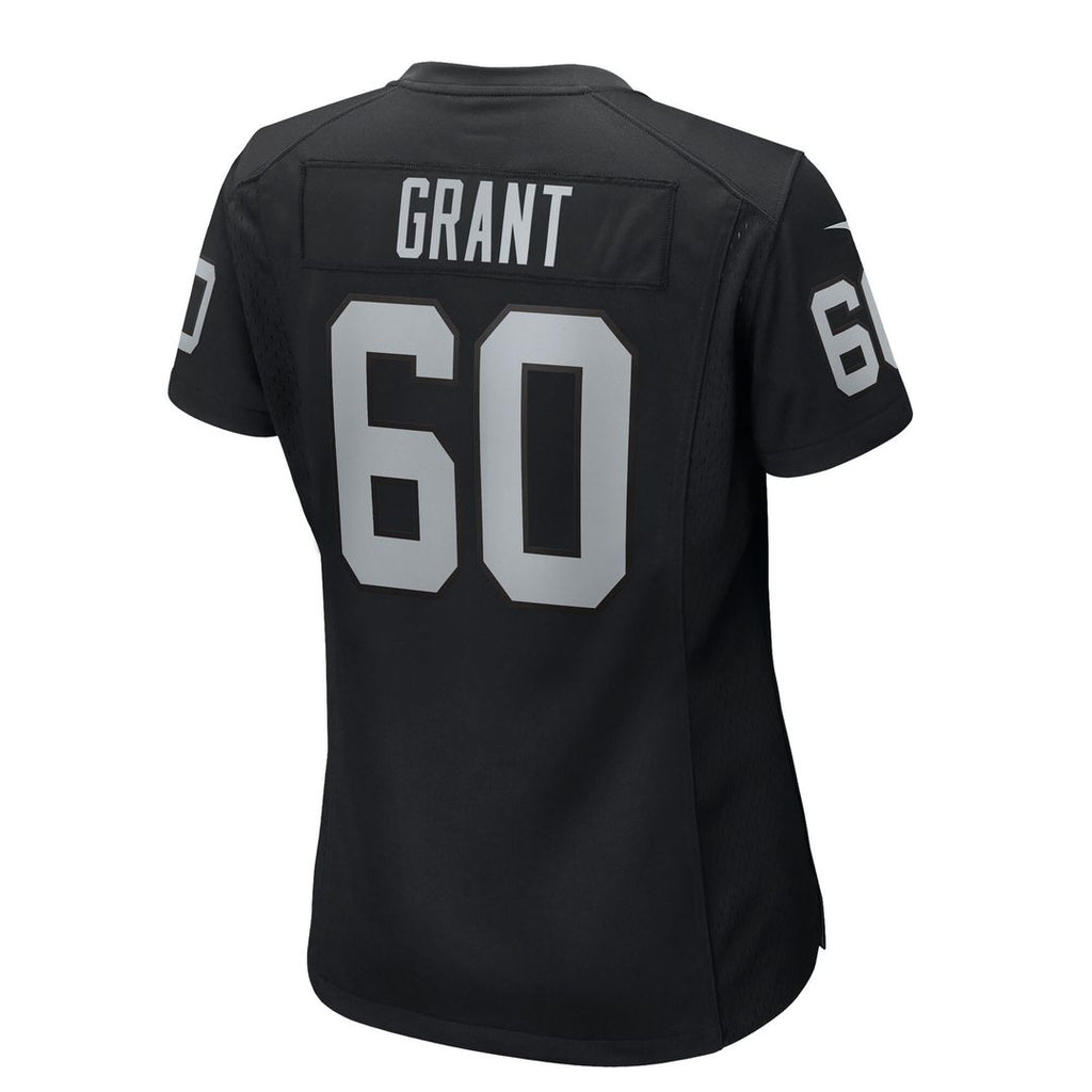 Charles Grant Las Vegas Raiders Nike Women's Team Game Jersey - Black Official NFL Team Apparel Football Fan Gear