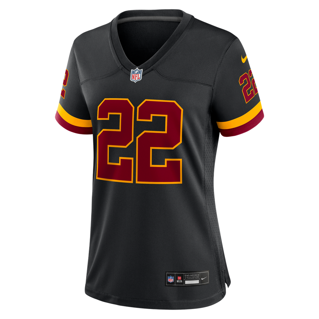 Jacory Croskey-Merritt Washington Commanders Nike Women's Hail Raiser Alternate Game Jersey - Black Official NFL Team Apparel Football Fan Gear