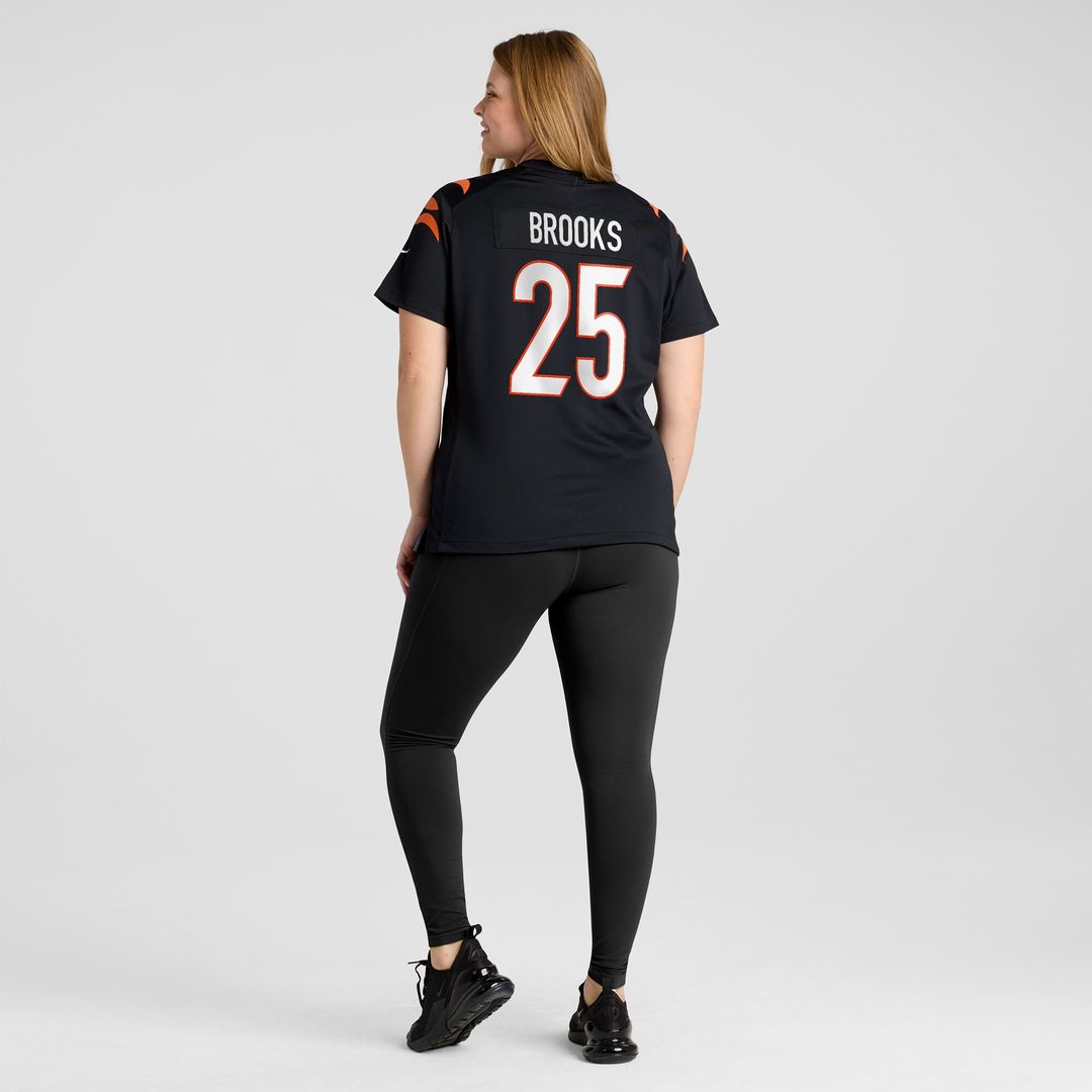 Tahj Brooks Cincinnati Bengals Nike Women's Team Game Jersey - Black Official NFL Team Apparel Football Fan Gear