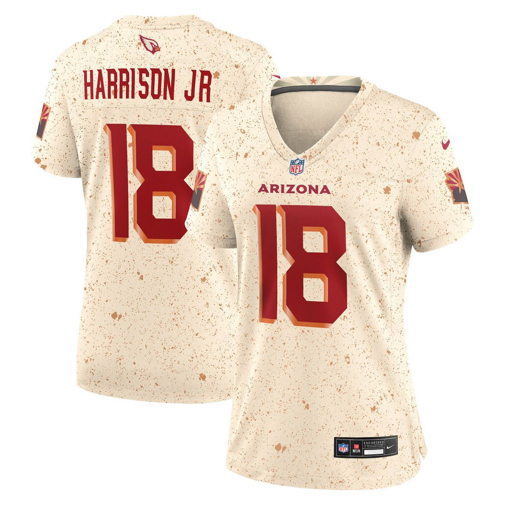 Marvin Harrison Jr. Arizona Cardinals Nike Women's 2025 Rivalries Collection Game Jersey - Natural Official NFL Team Apparel Football Fan Gear