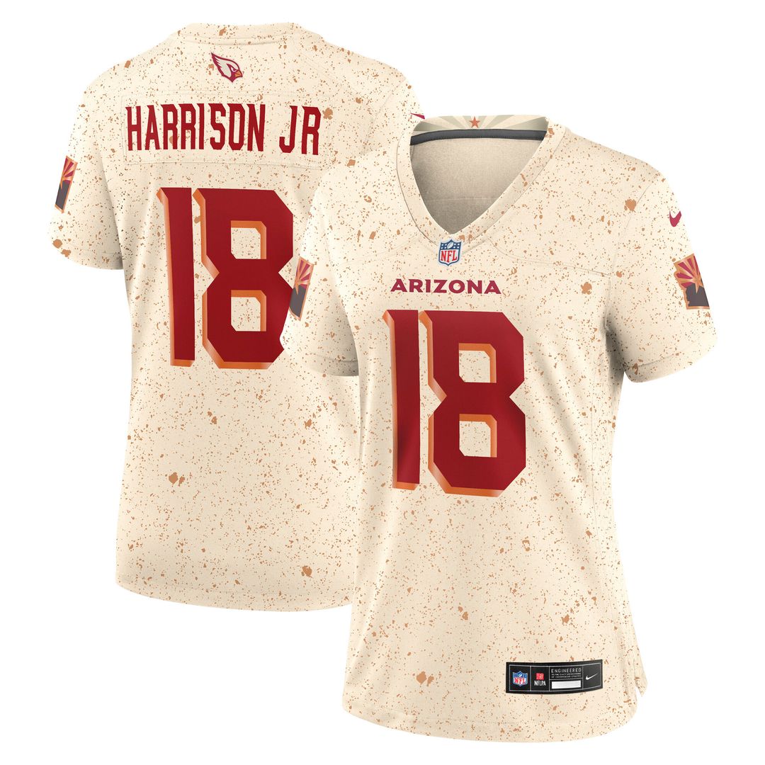 Marvin Harrison Jr. Arizona Cardinals Nike Women's 2025 Rivalries Collection Game Jersey - Natural Official NFL Team Apparel Football Fan Gear
