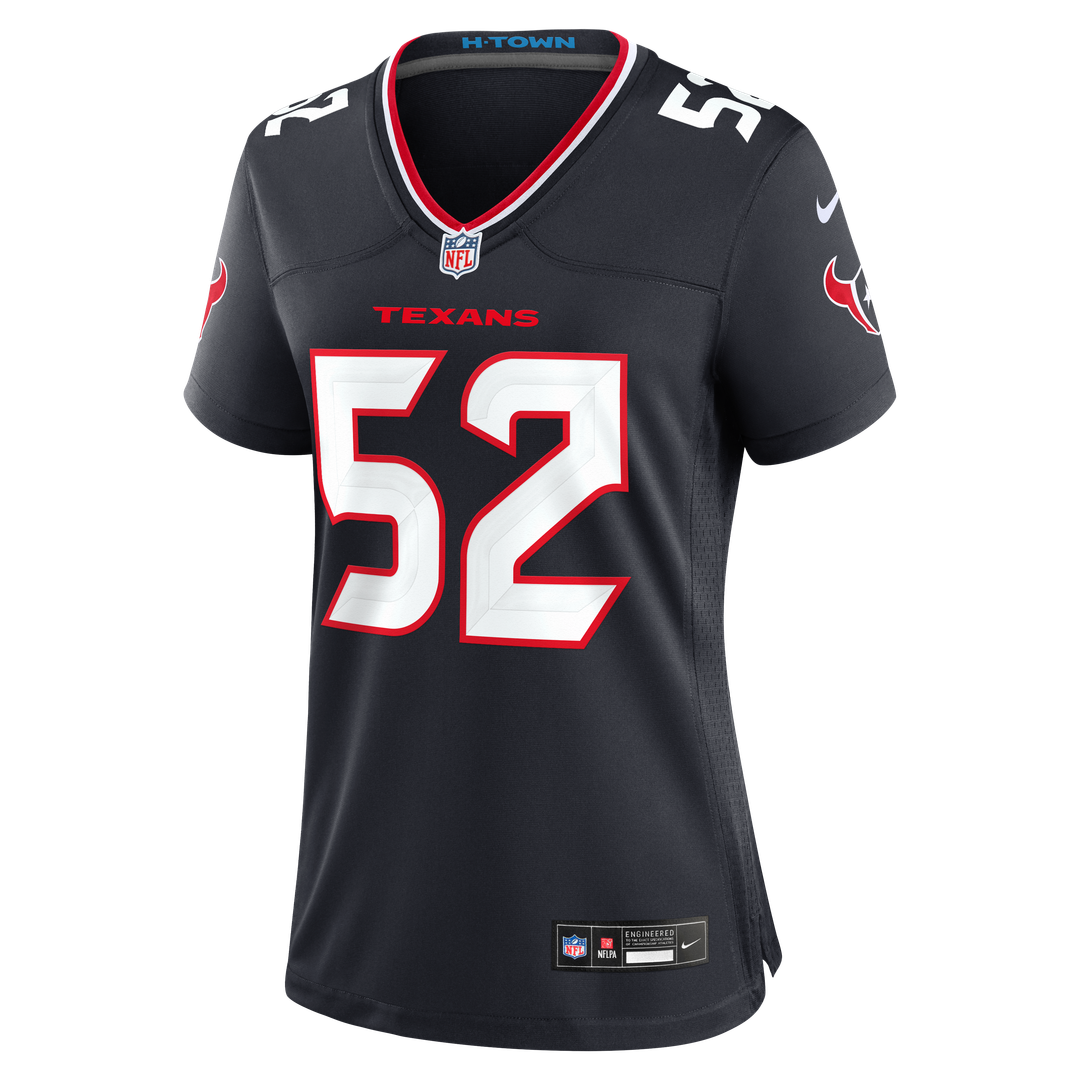 Xavier Thomas Houston Texans Nike Women's Team Game Jersey - Navy Official NFL Team Apparel Football Fan Gear