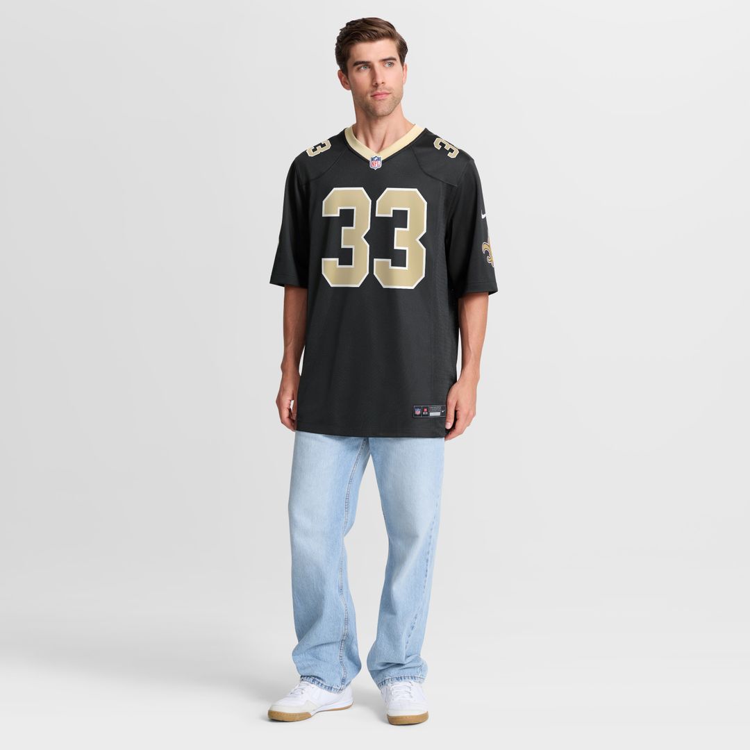 Jonas Sanker New Orleans Saints Nike Team Game Jersey - Black Official NFL Team Apparel Football Fan Gear