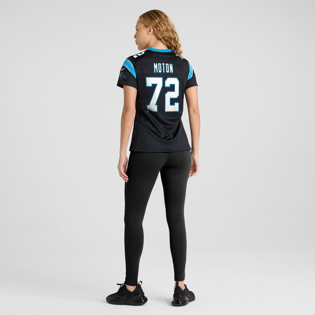 Taylor Moton Carolina Panthers Nike Women's Team Game Jersey - Black Official NFL Team Apparel Football Fan Gear