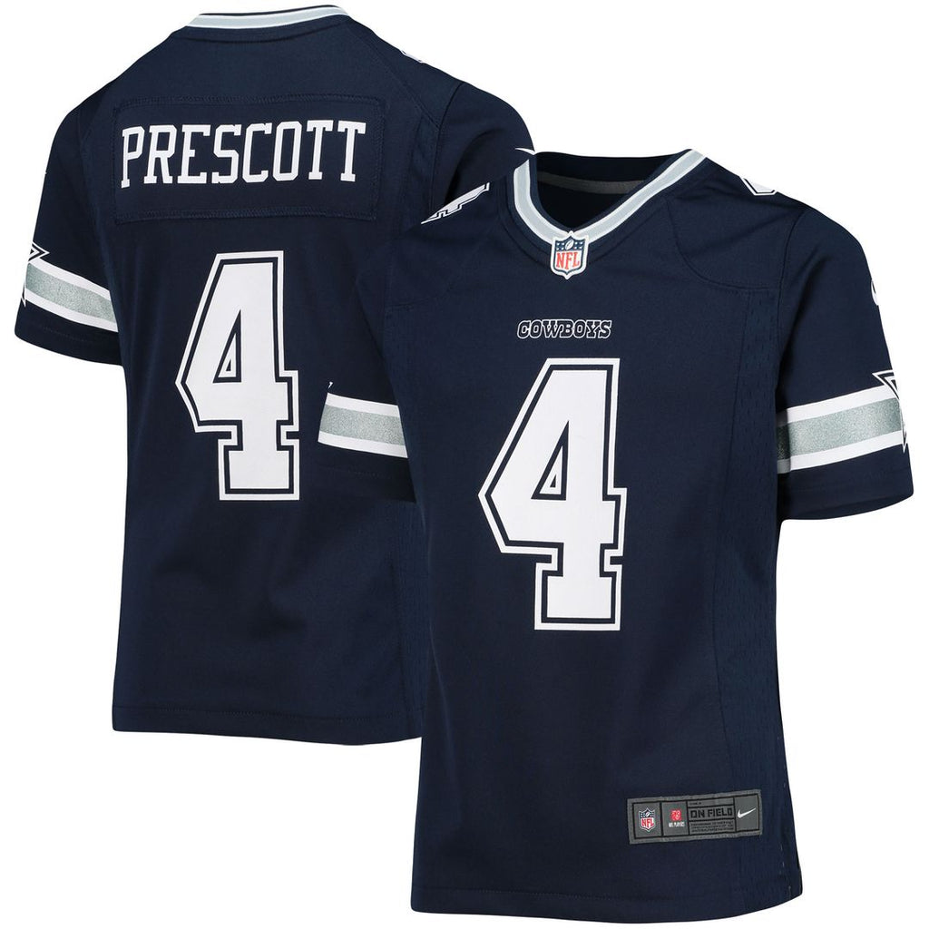 Dak Prescott Dallas Cowboys Nike Girls Youth Team Game Jersey - Navy Official NFL Team Apparel Football Fan Gear