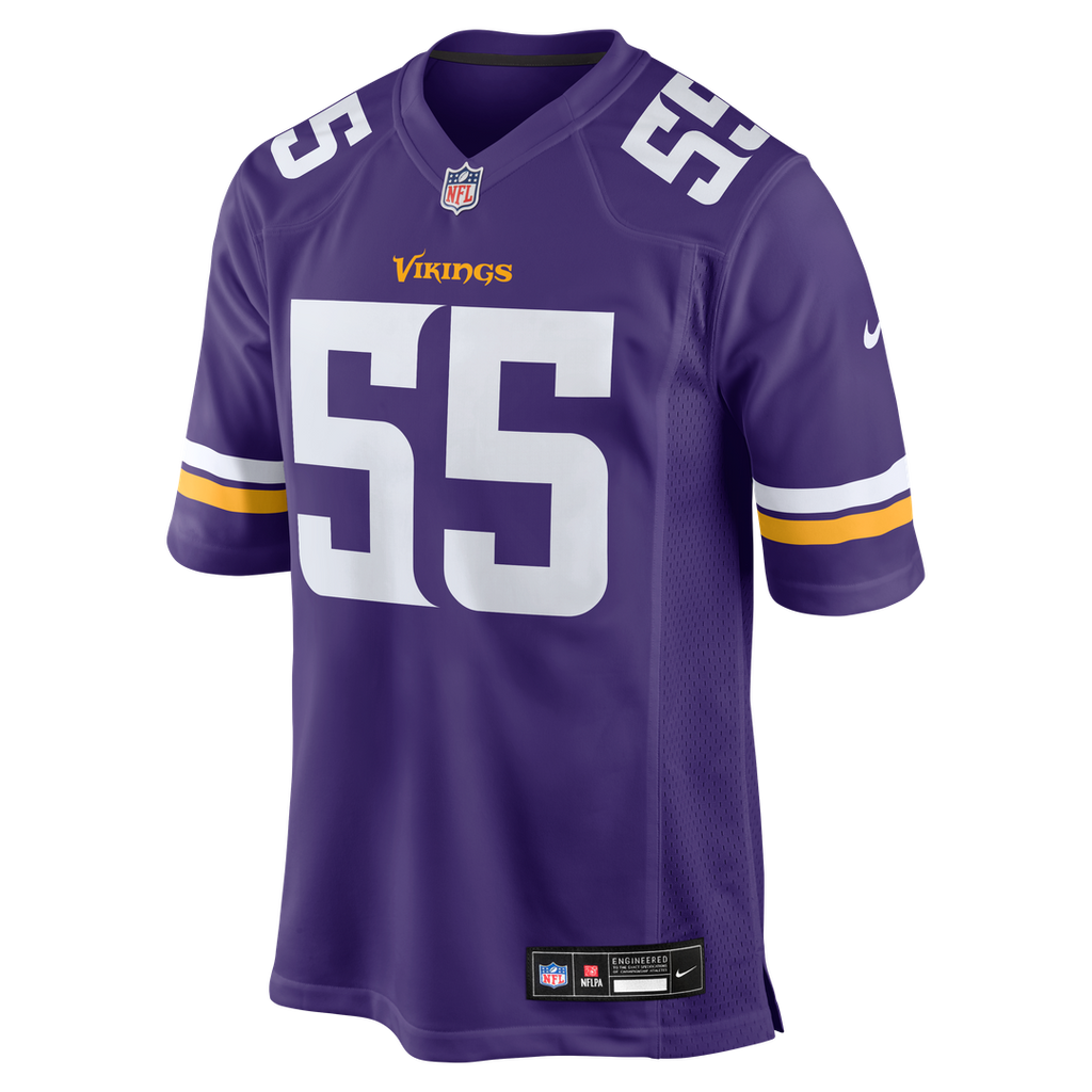 Eric Wilson Minnesota Vikings Nike Team Game Jersey - Purple Official NFL Team Apparel Football Fan Gear