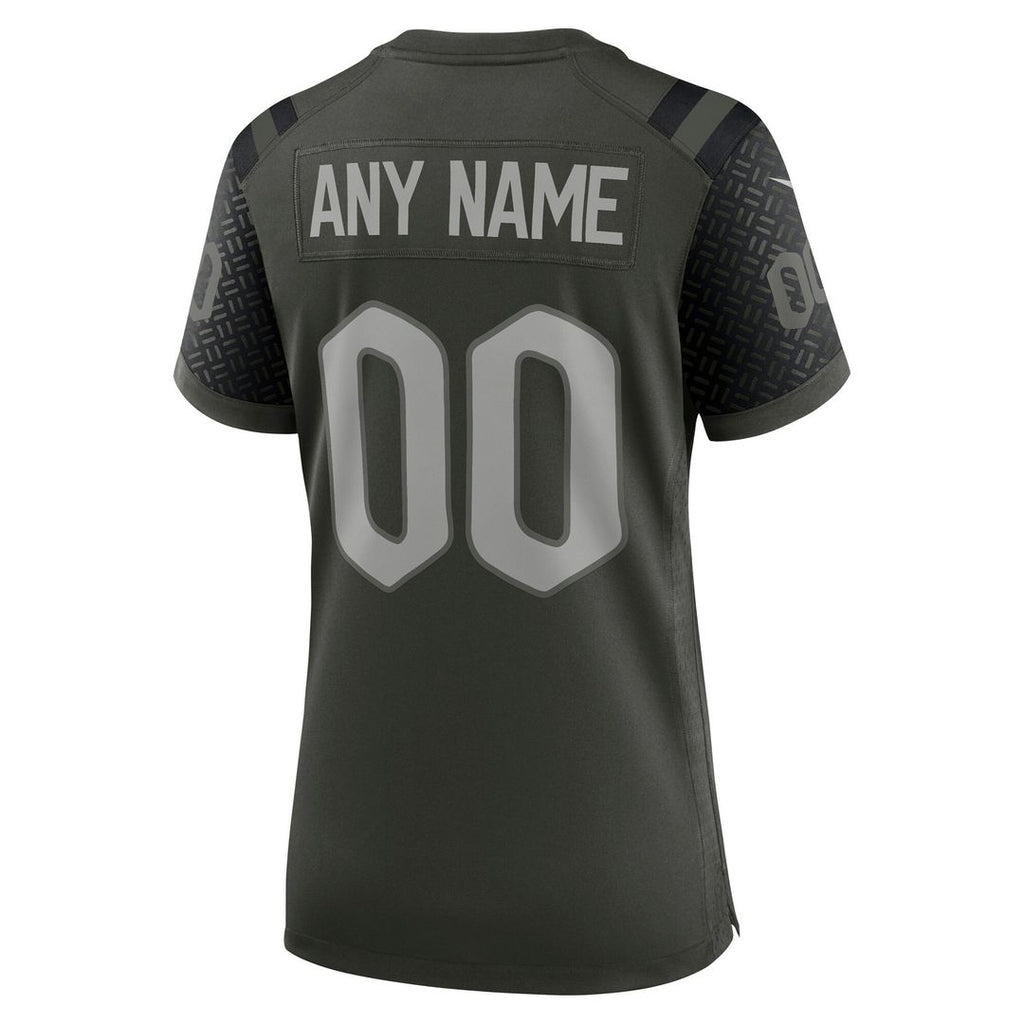 New York Jets Nike Women's 2025 Rivalries Collection Custom Game Jersey - Gotham Green Official NFL Team Apparel Football Fan Gear