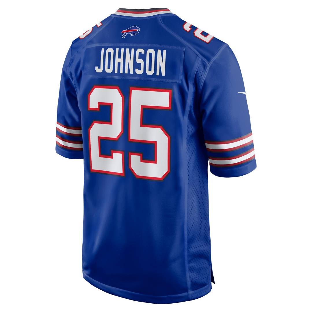 Ty Johnson Buffalo Bills Nike Team Game Jersey - Royal Official NFL Team Apparel Football Fan Gear