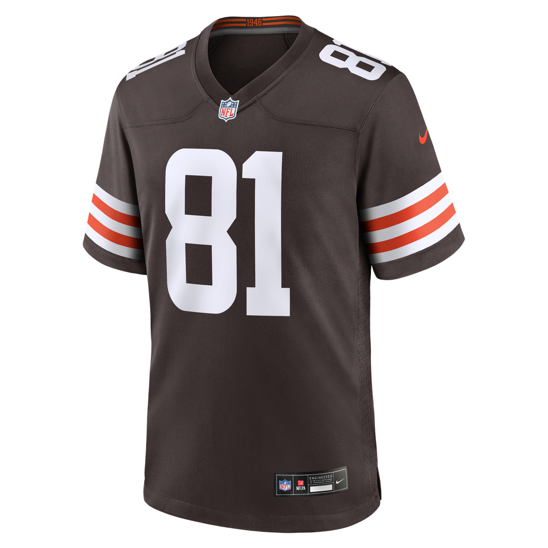 Luke Floriea Cleveland Browns Nike Team Game Jersey - Brown Official NFL Team Apparel Football Fan Gear