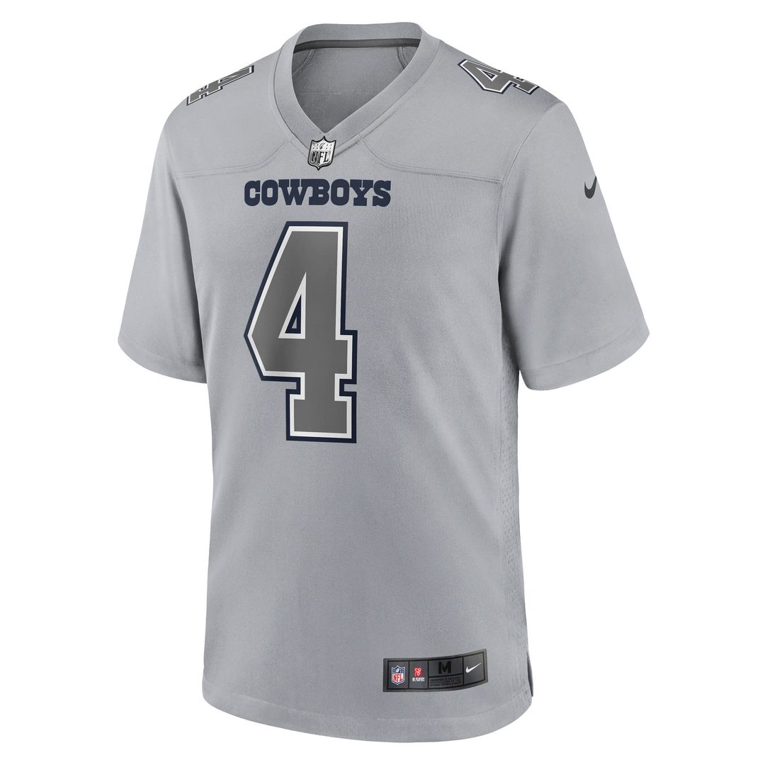 Dak Prescott Dallas Cowboys Nike Atmosphere Fashion Game Jersey - Gray Official NFL Team Apparel Football Fan Gear